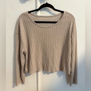 Crop top nude colored Sweater